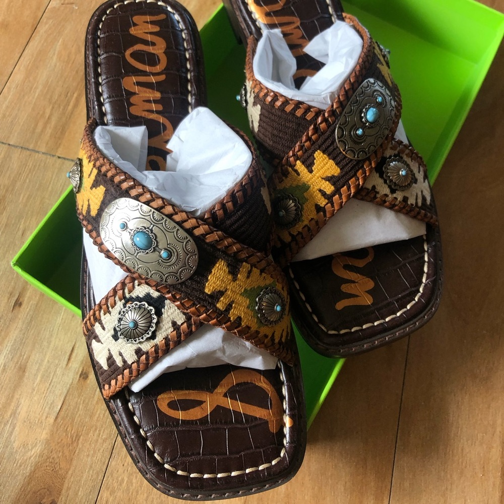 Sam Edelman Hagen Slide Sandal in Brown (brand new, never worn!)